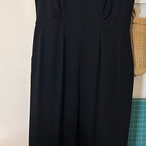 Tahari Classy Black Straight Leg Jumpsuit 16